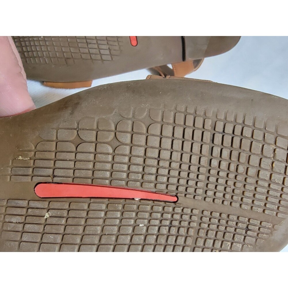 Rockport Total Motion Leather Flat Sandal Zadie Buckle‎ Brown Size 9 - Picture 5 of 14